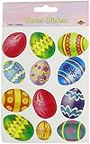 Beistle 44005 4-Pack Easter Egg Stickers Sheet, 4-3/4 by 7-1/2-Inch Sheet