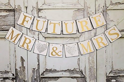 FUTURE MR AND MRS BANNERS, Couples wedding shower decorations, Engaged Signs