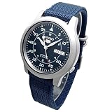 SEIKO SEIKO 5 (セイコーファイブ) 自動巻 メッシュベルト ミリタリー メンズ ウォッチ ネイビー SNK807K2の画像