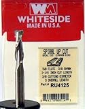 Whiteside Router Bits RU4125 Standard Spiral Bit with Up Cut Solid Carbide 3/8-Inch Cutting Diameter and 1-1/4-Inch Cutting Length