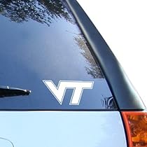 NCAA Virginia Tech Hokies White Wordmark Decal
