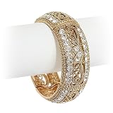 Goldtone Vintage Style Crystal Bracelet Fashion Jewelry