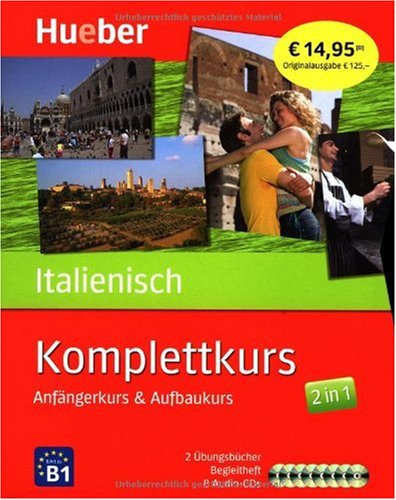 Buch - Cover Komplettkurs Italienisch: Anfängerkurs & Aufbaukurs - Brian Hill - Hueber Verlag
