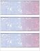 Business Voucher Check Stock - Versacheck Refills - 3 Checks Per Page, 250 Sheets 750 Checks, Blue Red Prismatic