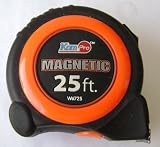 KomPro Magnetic 25-foot Tape Measure - Rubber casing