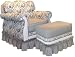 Angel Song Black Toile Empire Adult Rocker Glider Chair - Down Filled