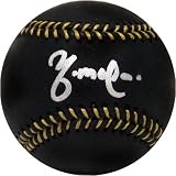 Yadier Molina Autographed Black Leather Baseball