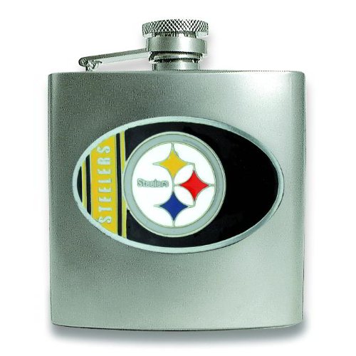 NFL Pittsburgh Steelers Stainless Steel Hip Flask 6oz