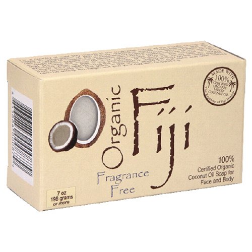 Organic Fiji Coconut Oil Soap, For Face and Body, 100% Certified Organic, Fragrance Free,... by Organic Fiji
