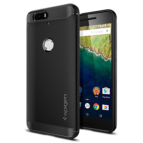 Nexus 6P Case, Spigen [Rugged Armor] Resilient [Black] Rugged Armor Ultimate protection and rugged design with matte finish for Nexus 6P (2015) - Black (SGP11797) ...