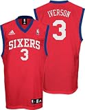 Allen Iverson 2009-2010 Red Adidas NBA Replica Philadelphia 76ers Youth Jersey