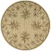 Nourison Zanibar Leaf Trail Gold 2-Feet by 5.9-Feet Polyacrylic Area Rug