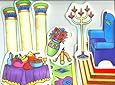 Beginners Bible Throne Room Flannelboard Accessories - Pre-Cut