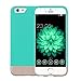 iPhone 6S Heavy Duty Defense Case, High-Grade TPU and PC Protection- Hybrid Bumper Cover with Screen Protector and 360 Degree Rotating Belt Clip for Apple iPhone 6 / 6S (4.7 inch) - (Gray/Aqua Green)
