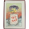 2 Birds December 25, 3 Pack of Cavallini Glitter Greetings Boxed Set of 10 Holiday Cards + Envelopes