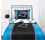 Carolina Panthers NFL Full Comforter & Sheet Set (5 Piece Bed In A Bag)