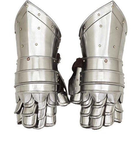 Kitchen: Medieval GAUNTLETS Armor METAL GLOVES Pair Set
