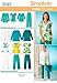 Simplicity Easy-to-Sew Pattern 3542 Women's Scrub Pants, Top and Jacket Sizes 20W-28W