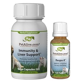 PetAlive Respo-K and Immunity & Liver Support ComboPack