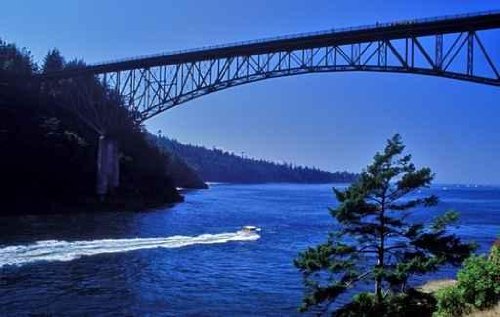 Deception Pass Bridge 2 - 18W x 11H - Peel and Stick Wall Decal by Wallmonkeys