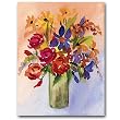 Bouquet, Green Vase - Gift Enclosure Cards (set of 12)