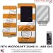 Zune 2 Skin Psycho Stripes Orange and White WraptorSkinz TM Kit fits Zune 2 (4&8gig player) by TuneTattooz TM