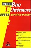 Bac 2009 litt�rature Tle L : Questions trait�es