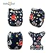 Babygoal Pocket Cloth Diapers Adjustable Reusable Baby Boy Clothes 6pcs cloth diapers+ 6 Inserts+4pcs Bamboo Inserts 6YDB05