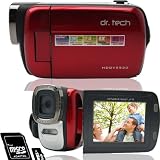 HDDV5520(with Micro SD 4GB) Red 5MP 2.4-inch LCD Digital Camcorder/Camera