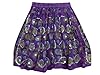 Boho Mini Skirt Sequins Dcrapechic Beaded Purple Beach Miniskirt