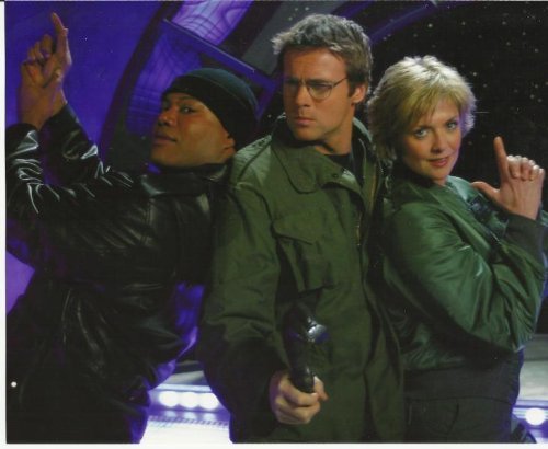 Stargate SG-1 Michael Shanks, Amanda Tapping, Chris Judge Being Funny 8 x 10 Photo