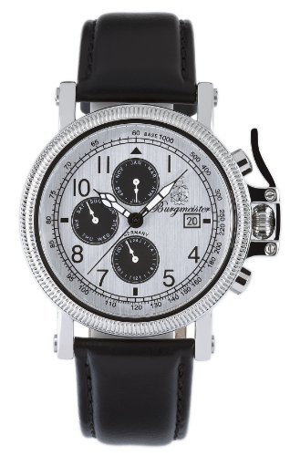 Burgmeister Oslo BM102-115a Herren Automatik Uhr Edelstahl silbernes Zifferblatt/schwarze  Preisvergleich