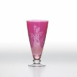 Lenox Crystal Etchings Footed Tumbler(s) - Cranberry