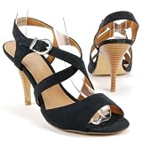 Produkt-Bild: s.OLIVER SELECTION Damen Riemchen-Sandalette, Decksohle Leder, schwarz