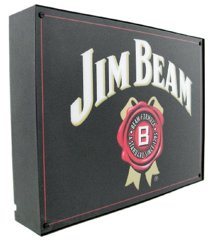Jim Beam Bourbon Label Fluorescent Light Box