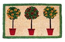 Potted Trees Door Mat Doormat