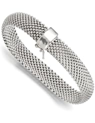 Leslies Sterling Silver Mesh Bracelet Length 8"