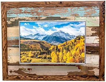 House wood picture frame with raised photo Order number 4316