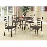 Little Elm 5-Piece Dining Set in Brown