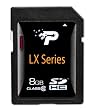 Patriot LX Series 8 GB Class 10 SDHC Flash Memory Card PSF8GSDHC10 (Black)