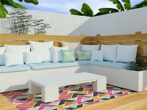 Kess InHouse Amanda Lane "Sequoyah Arrows" Outdoor Floor Mat/Rug, 4-Feet by 5-Feet