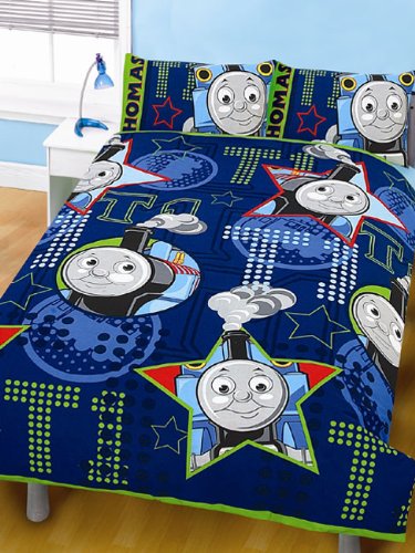 Thomas the Tank Engine Double Duvet Cover and 2 Pillowcases Aboard Design Bedding