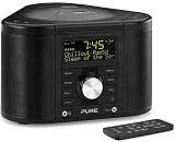 PURE Chronos CD Series II, DAB/FM/CD Stereo Clock Radio - Black