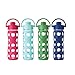Lifefactory, Bottle Glass With Flip Top Raspberry Sleeve 16 Ounce