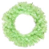 Vickerman 14744 - 24" Chartreuse Wreath 50Green Lts 180T (B881125) 24 Inch Christmas Wreath