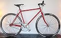 Single Speed , RED ,Freewheel rear hub Road Bicycle , Fixed Gear , Track , Road Bike - 55CM