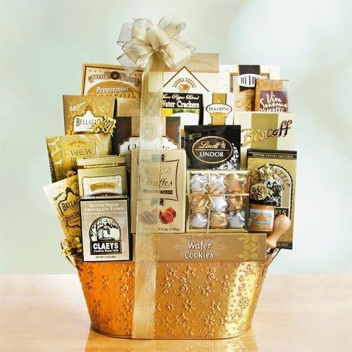 Golden Keepsakes Scrumptious Cookie Assortment Gift Basket | Christmas Gift Basket