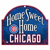 MLB Chicago Cubs 11-by-9 Wood "Home Sweet Home" Sign