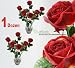 12 Pieces 26" Open Rose Artificial Silk Flower Sprays