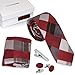 Bundle Monster 4pc Mixed Design Matching Pattern Mens Fashion Accessories Set
